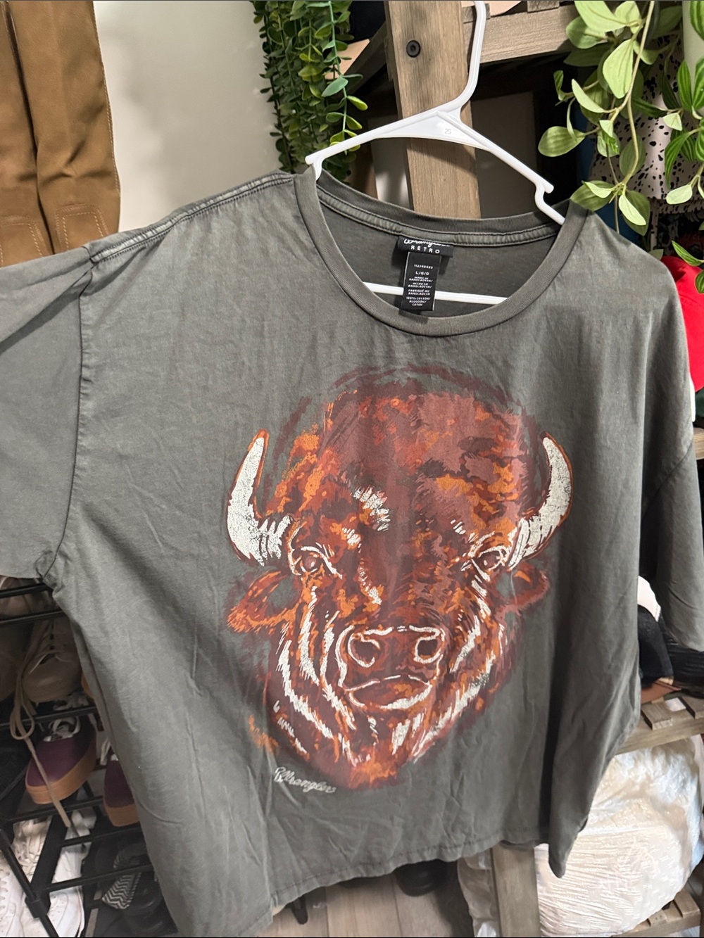Buffalo Graphic Short Sleeve Tee - Olive Green